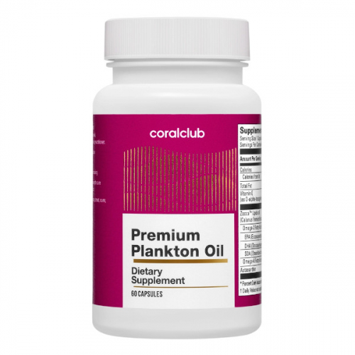 Omega-3 i fosfolipidy: Premium Plankton Oil (Coral Club)